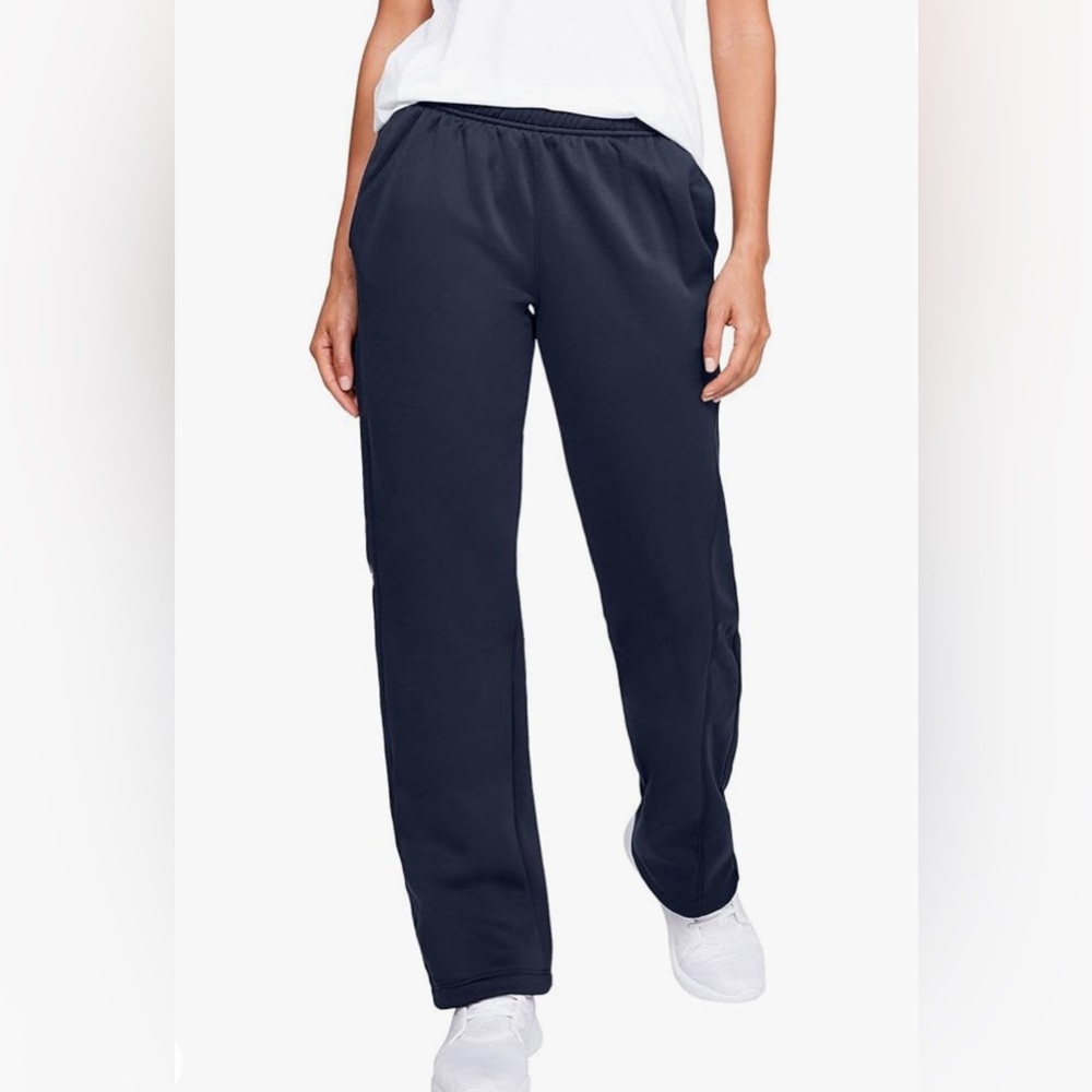 Under Armour UA Double Threat Armour Fleece Navy Pants 1295299-410 Size 3XL - Picture 2 of 10